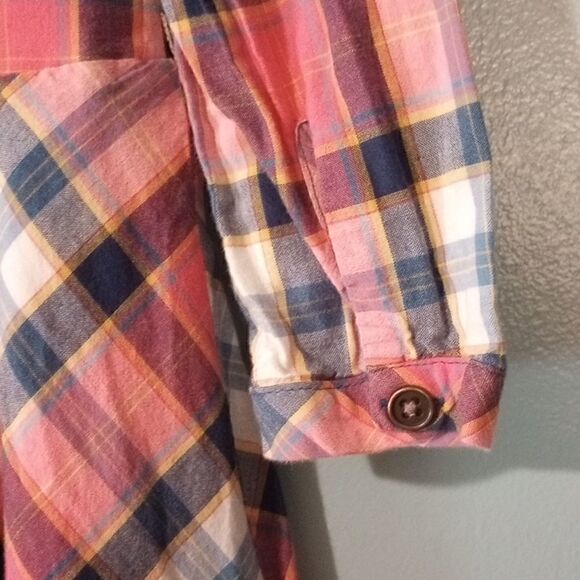 Rare edition girls pink plaid long sleeve dress - Picture 7 of 9
